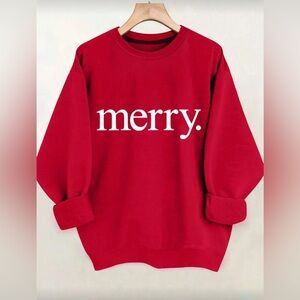 Shein EZwear Merry Sweatshirt
